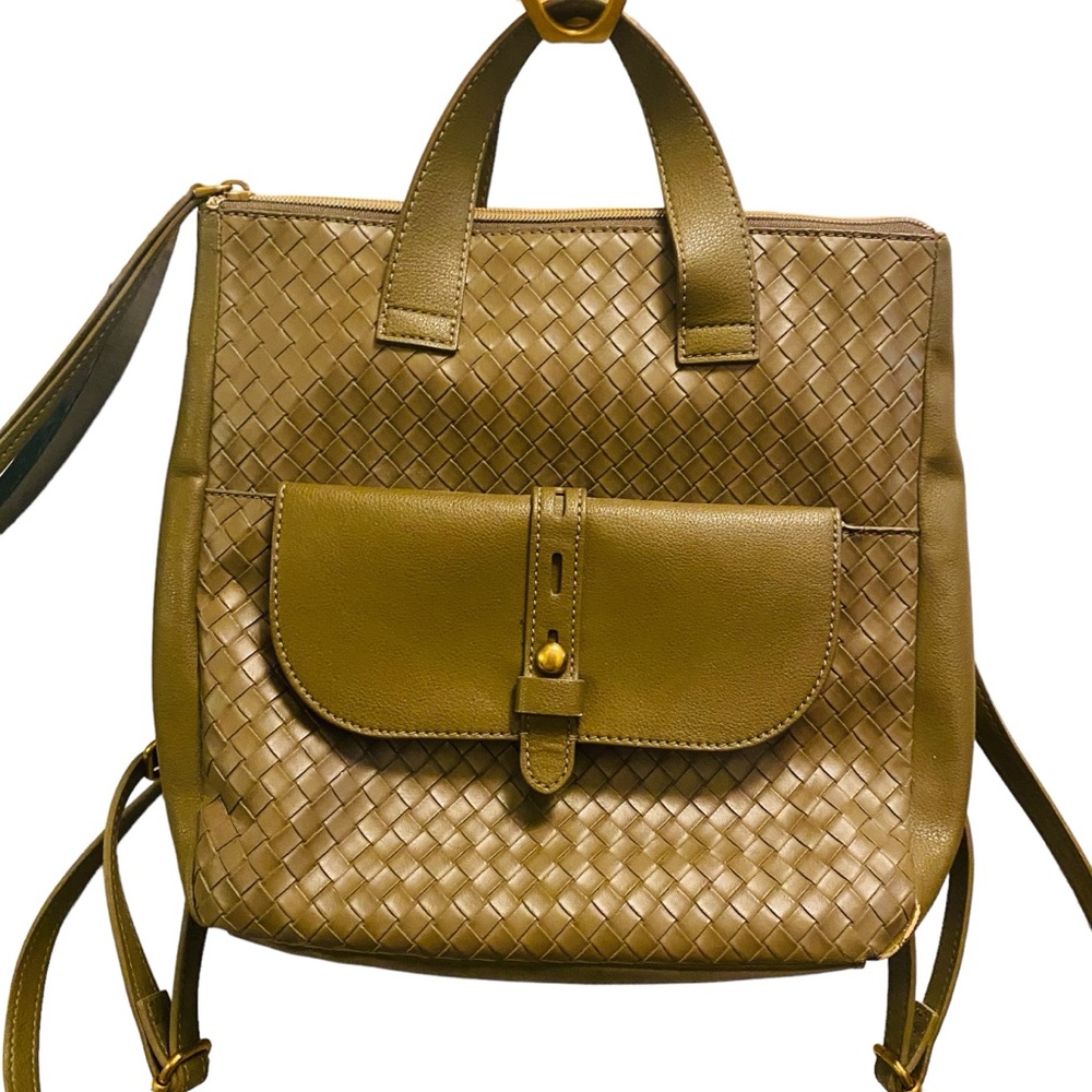 Fossil | Hunter Leather Backpack Green - Picture 3 of 6